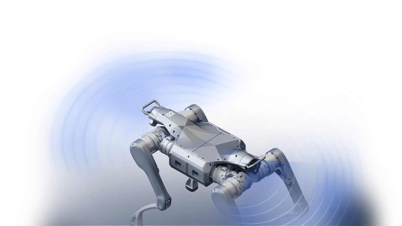 Unitree A2 dual LiDAR 360-degree perception