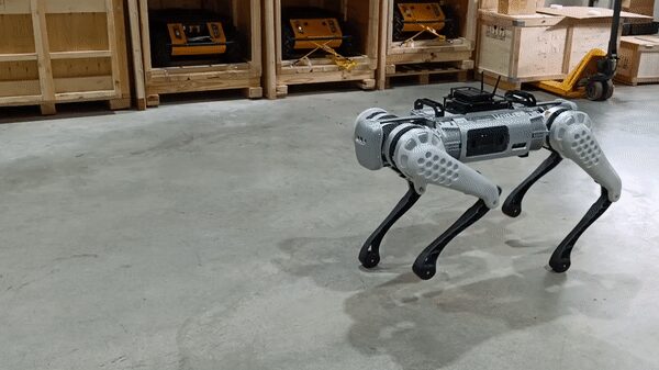Unitree B1 quadruped walking, from the B1 Manuals documentation page