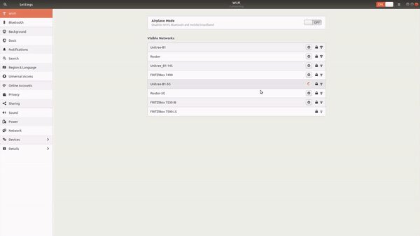 BZ1 network connection setup