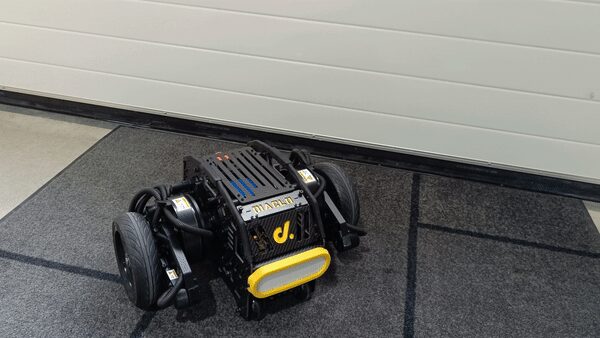 Diablo robot demonstrating its wheel-legged balancing and posture-change capabilities