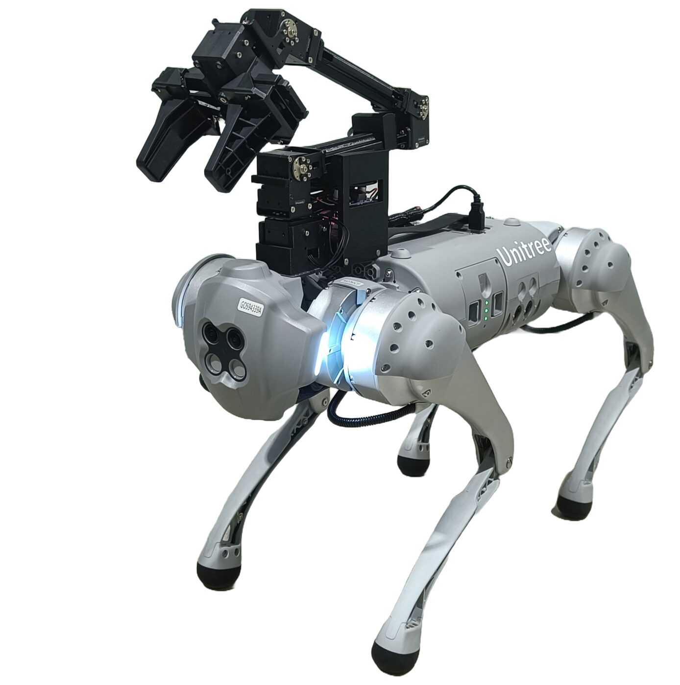 Go1 with OpenManipulator arm, orthographic render