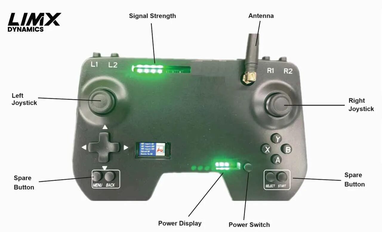 LimX P1 remote control layout
