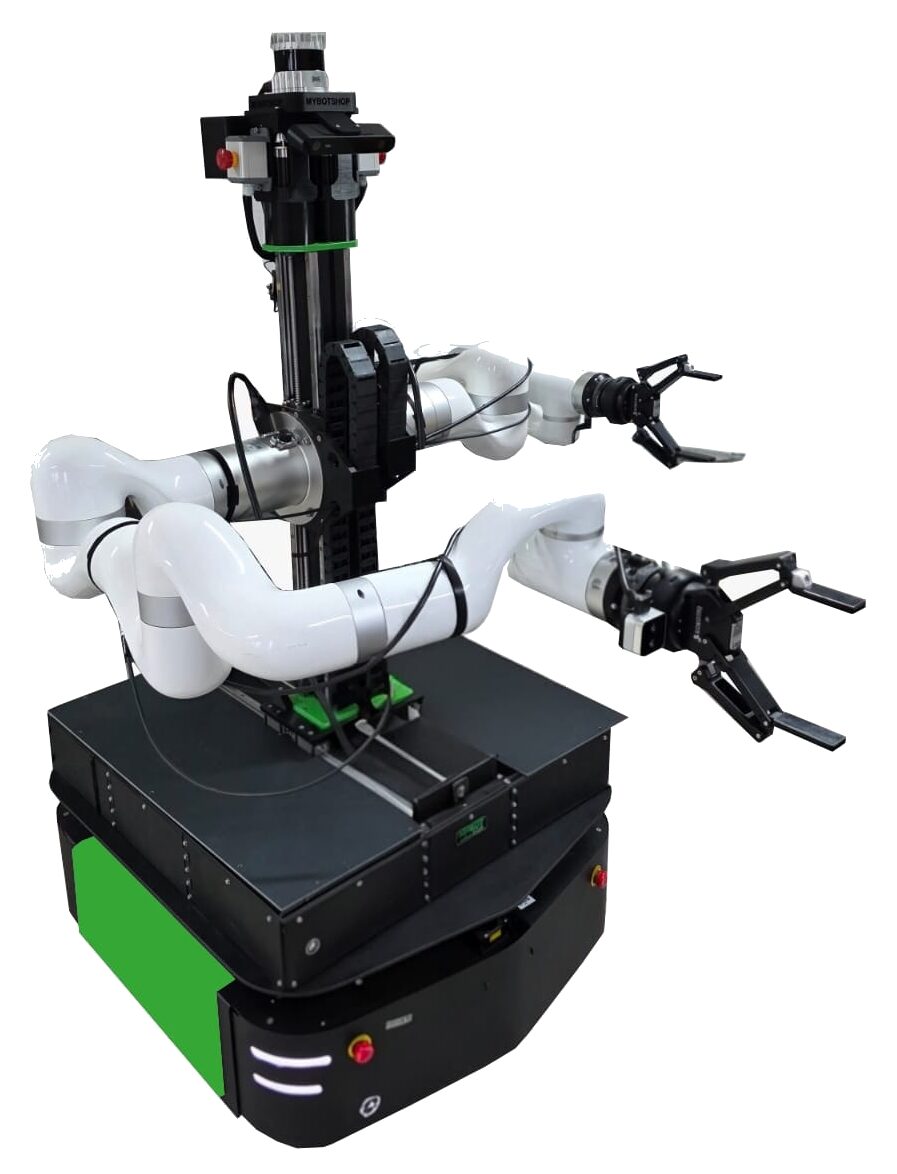 MMP DAR — dual UFACTORY xArm850 arms on the Ridgeback rig