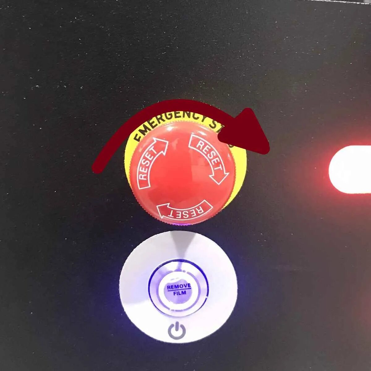 Ridgeback corner emergency release switch