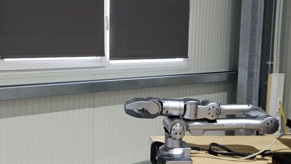 Unitree Z1 with gripper mounted on a workbench, from the Z1 Quick-Start documentation page
